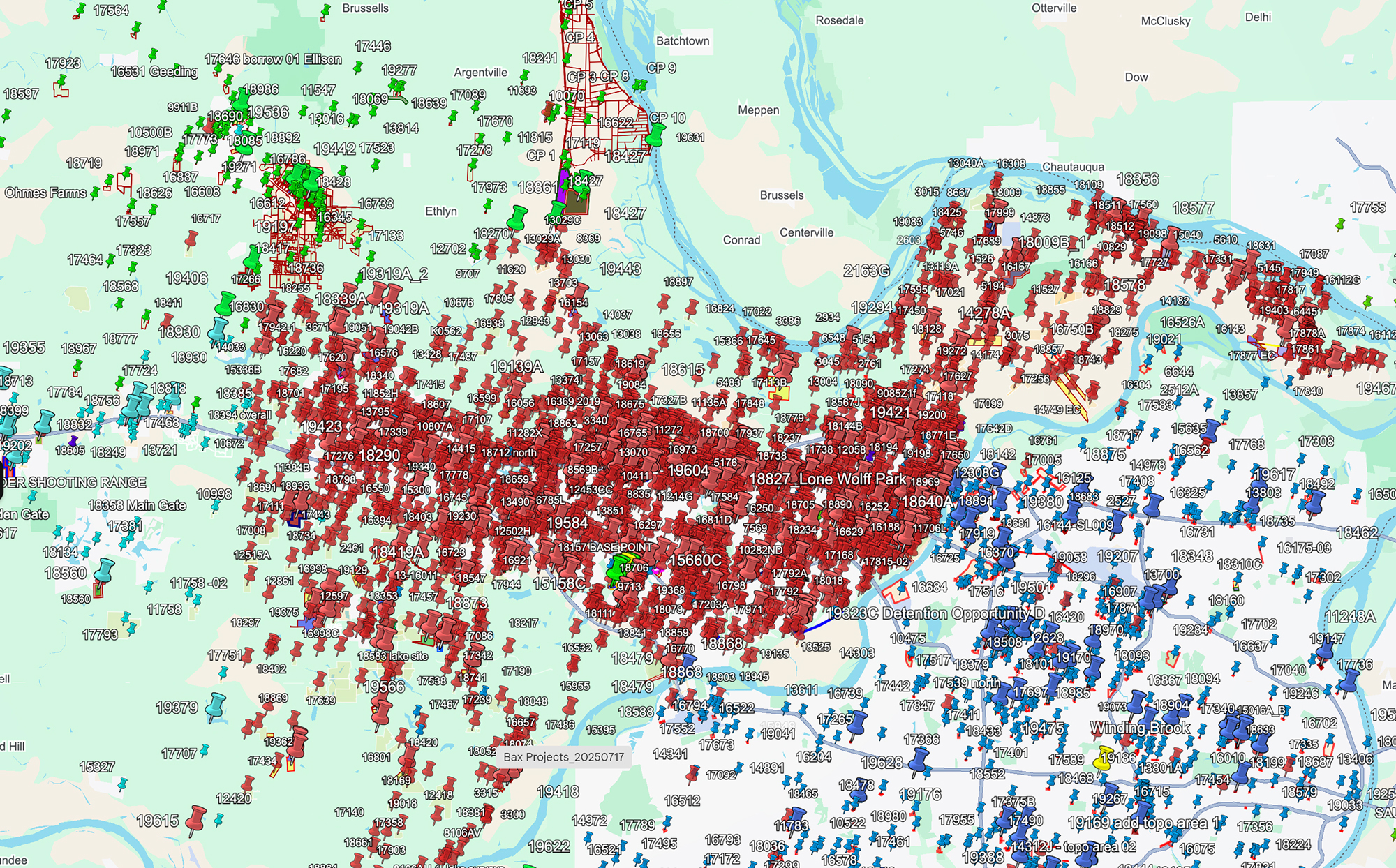 google-earth-st-charles-2000px BAX project location map